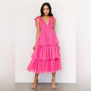 NWT In Loom Dotted Tulle Midi Dress